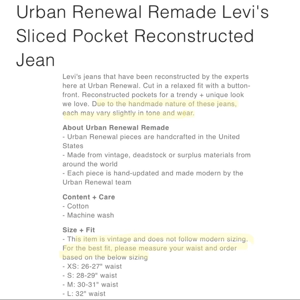 UO Urban Renewal Vintage Custom Split Pocket Jeans - Picture 16 of 16